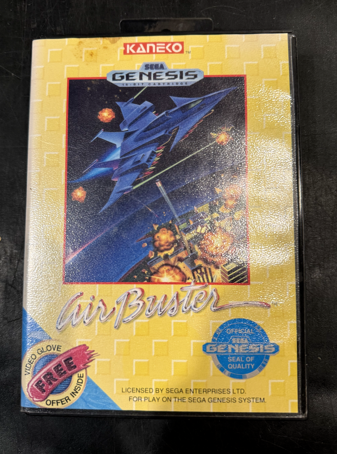 Air Buster (Sega Genesis, 1991) Complete in Box Damaged