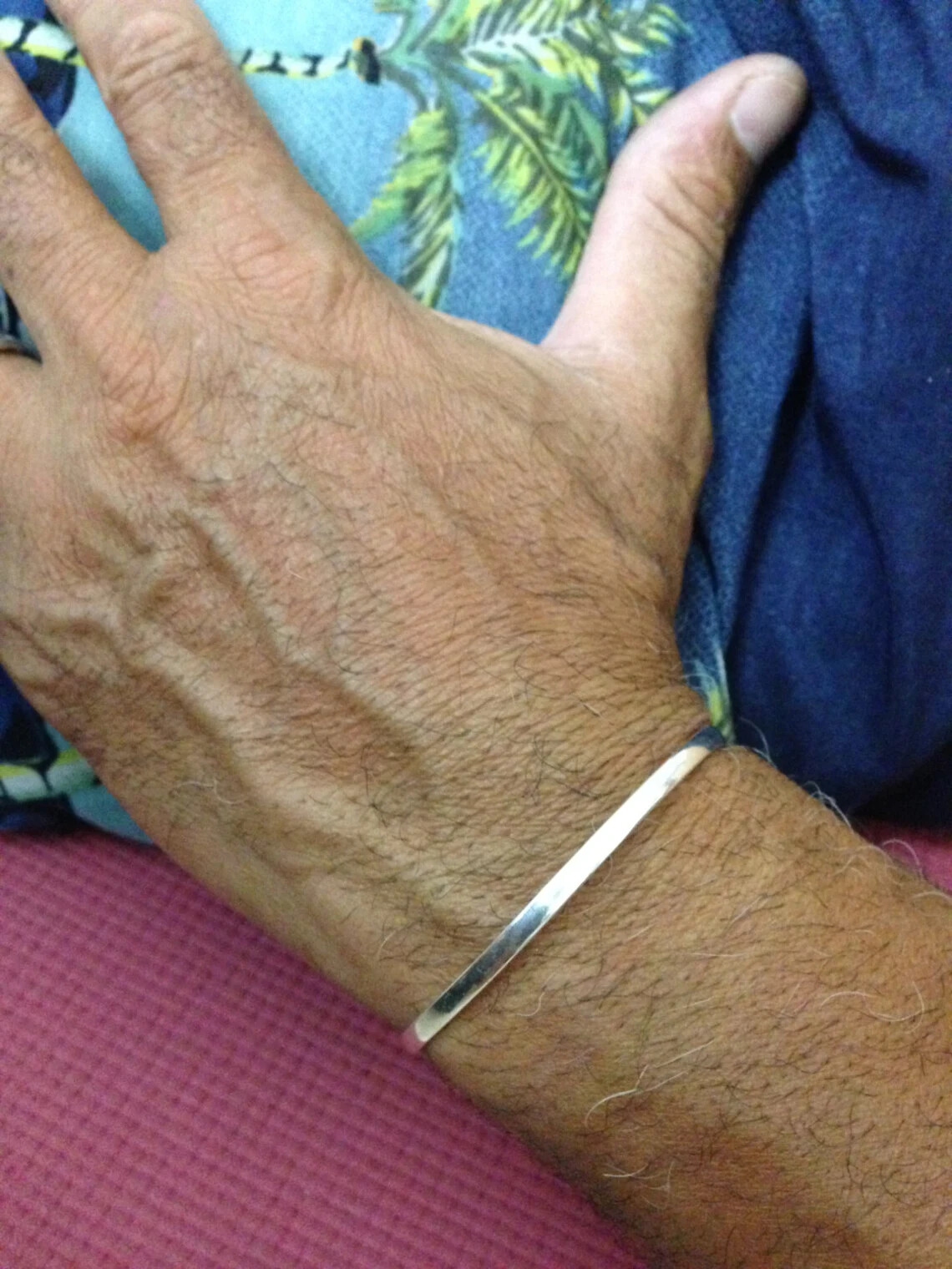 Skinny Sterling silver Cuff bracelet, Slim Mens Silver Cuff