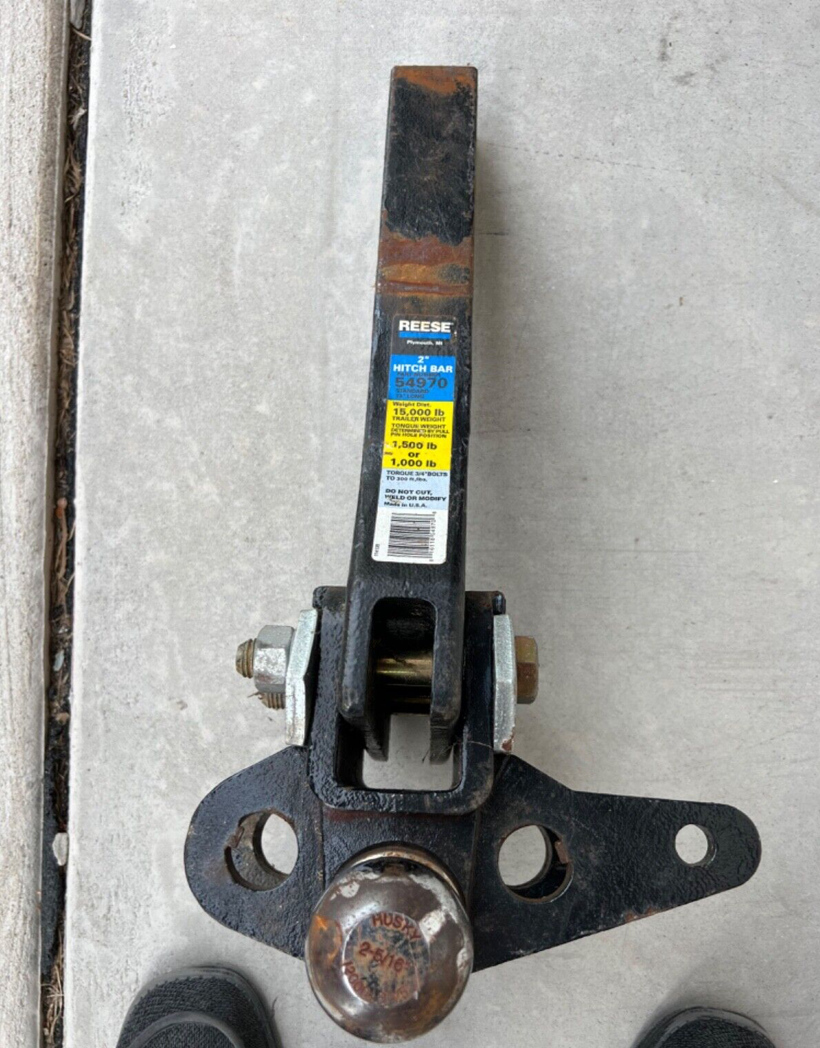 sui　0507 REESE | 54970 | Weight Distribution Shank, 15,000 lbs