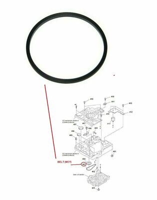 1X CD Eject Loading Open Close Tray MOT Square Belt For Sony DVD RECEIVER