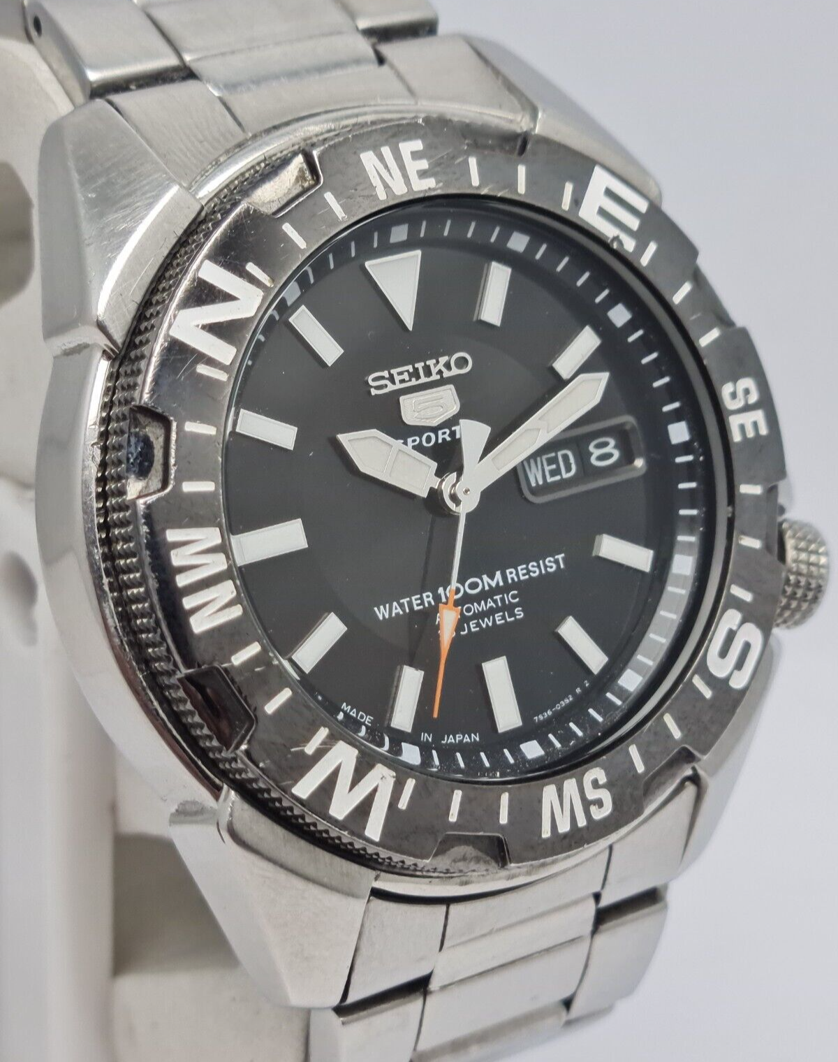 SEIKO 5 SPORTS 腕時計 7S36-0050 Seiko 5 Sports 7S36-0050 Overhaul Overhaul 23 Jewels