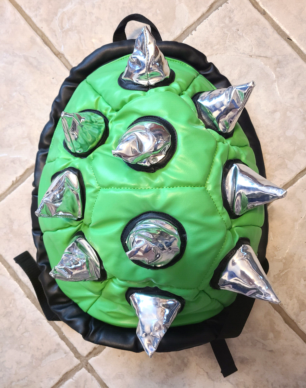 BIOWORLD Bio Dome Green Spiked Shell Bowser 3D Backpack