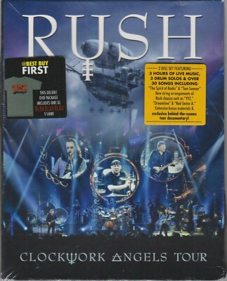 Clockwork Angels Tour by Rush (2VD's + XL T-Shirt, 2013, Anthem) Best Buy NEW