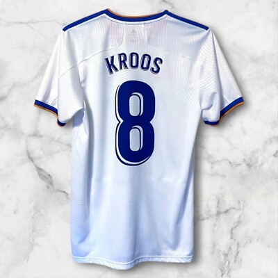 Real Madrid Adidas Kroos 21/22 Home Jersey, Size L/US M