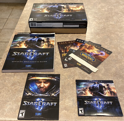 NEW StarCraft 2 II: Battle Chest (PC) RARE US Version WIN MAC DVD Open Box