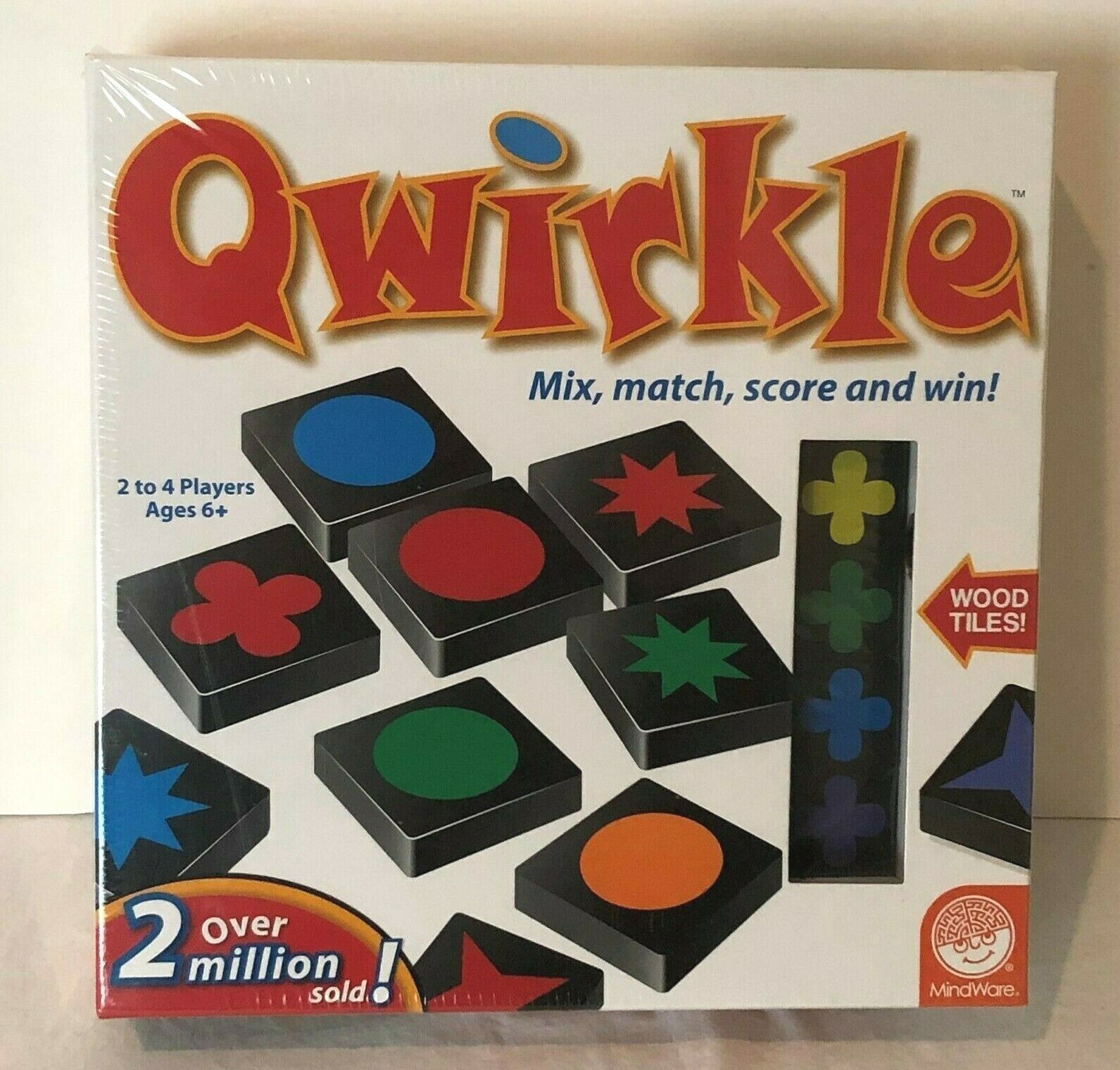 Qwirkle Board Game Wooden Tiles Mix Match Score New Sealed Men...