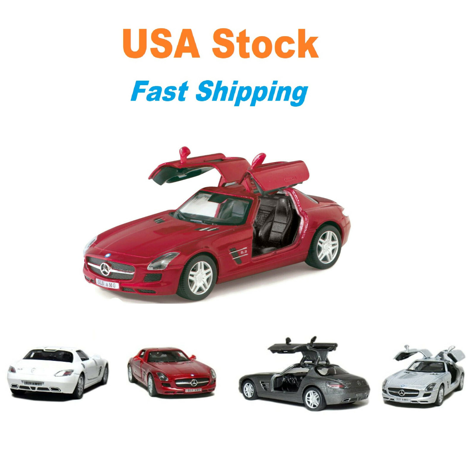 ミニカー Mercedes-Benz SLS AMG Roadster Maisto 1:24 Mercedes-Benz SLS AMG Roadster red / carboxylic