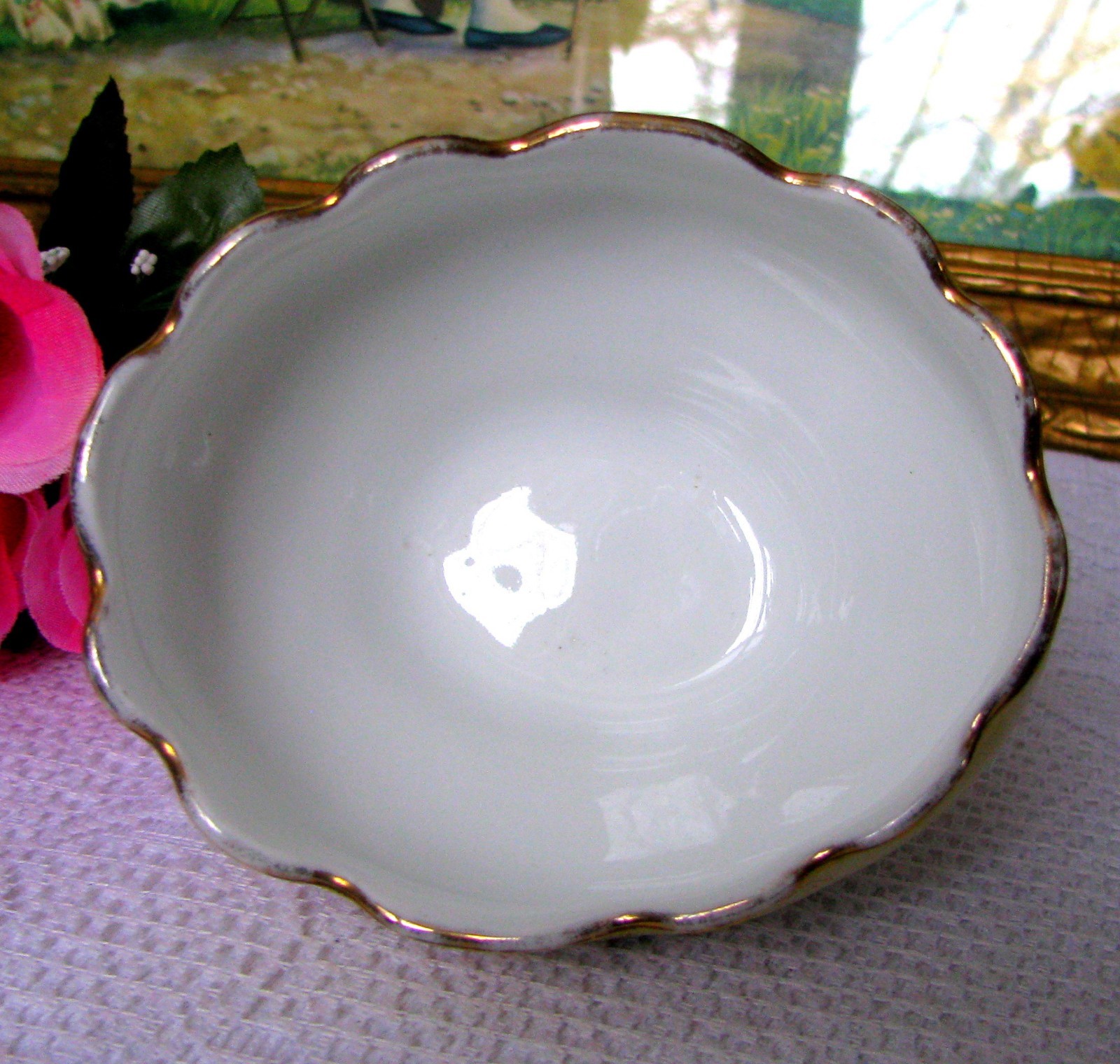 Limoges Elite Ferner Antique Depose Hand Painted Bowl Circa Late 1800s