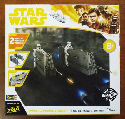 1/28 Star Wars Imperial Patrol Speeders SnapTite Revell 85-1676 Fact. Seal MISB