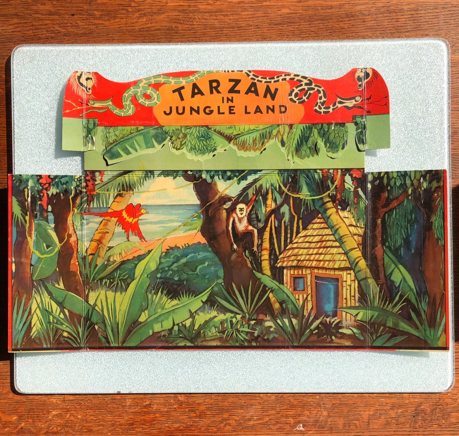 Fould’s TARZAN IN JUNGLELAND STAGE SET, 1932, NF Condition