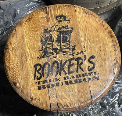 (BOOKERS) Jim Beam Distillery Bourbon Barrel Authentic Head 21  Dia.