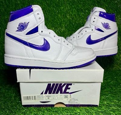 Wmns 5.5 - Jordan 1 Retro High Court Purple CD0461-151 Brand NEW OG ALL