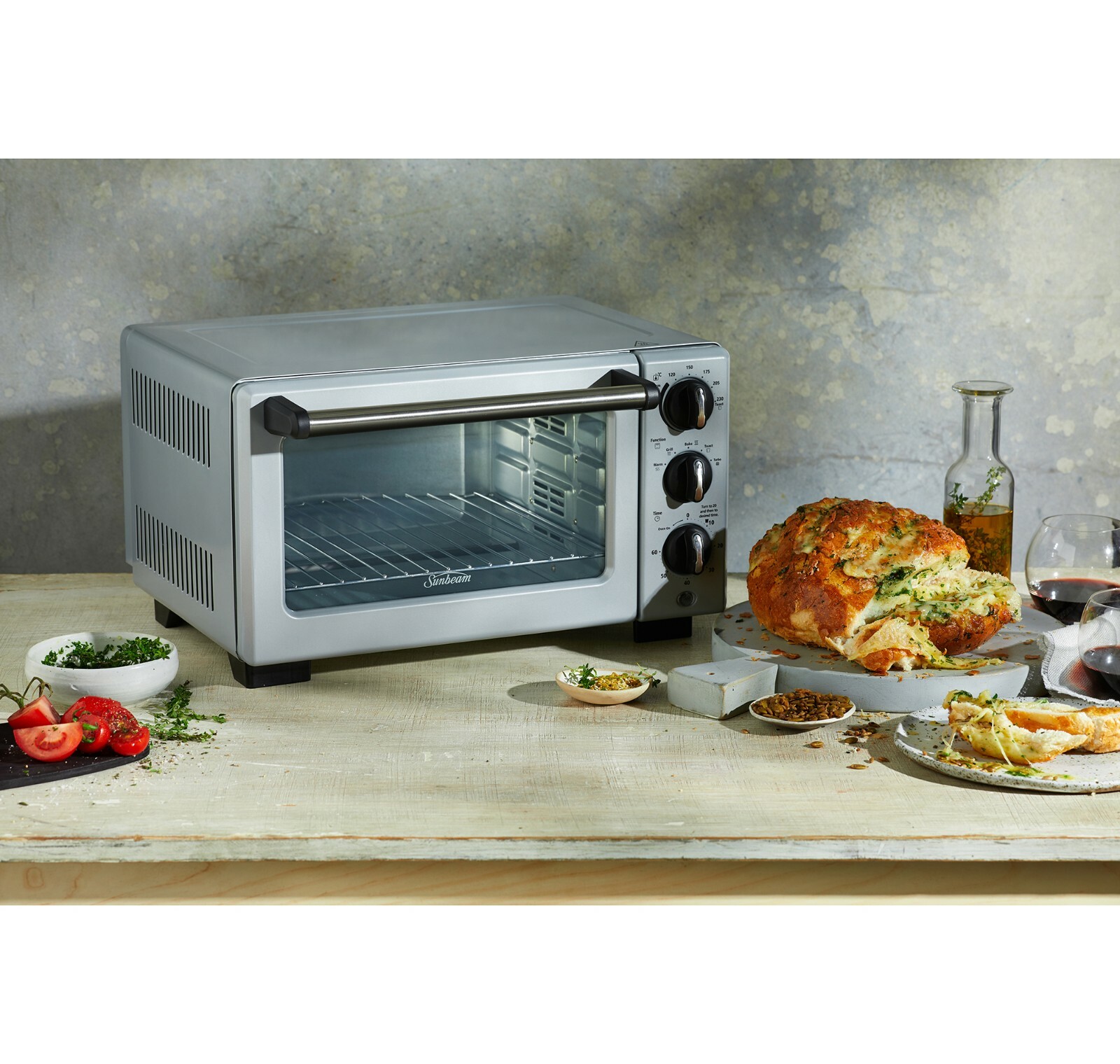 Sunbeam COM3500SS 18L Convection Bake & Grill Compact Oven w Pizza Tray