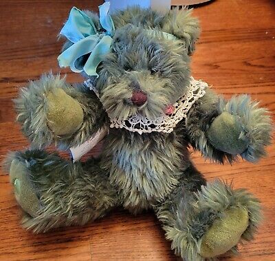 Berkeley Designs ''Because Love Comes In All Colors'' Green Teddy Bear, 12''