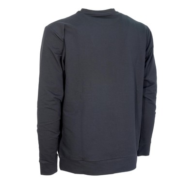 PAUL & SHARK PAUL SHARK SWEATSHIRT IN SUPER SOFT STRETCH PRINT LOGO REFLEX 22411822 BLACK