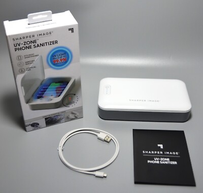 Sharper Image UV Zone Portable Phone Sanitizer And Charger