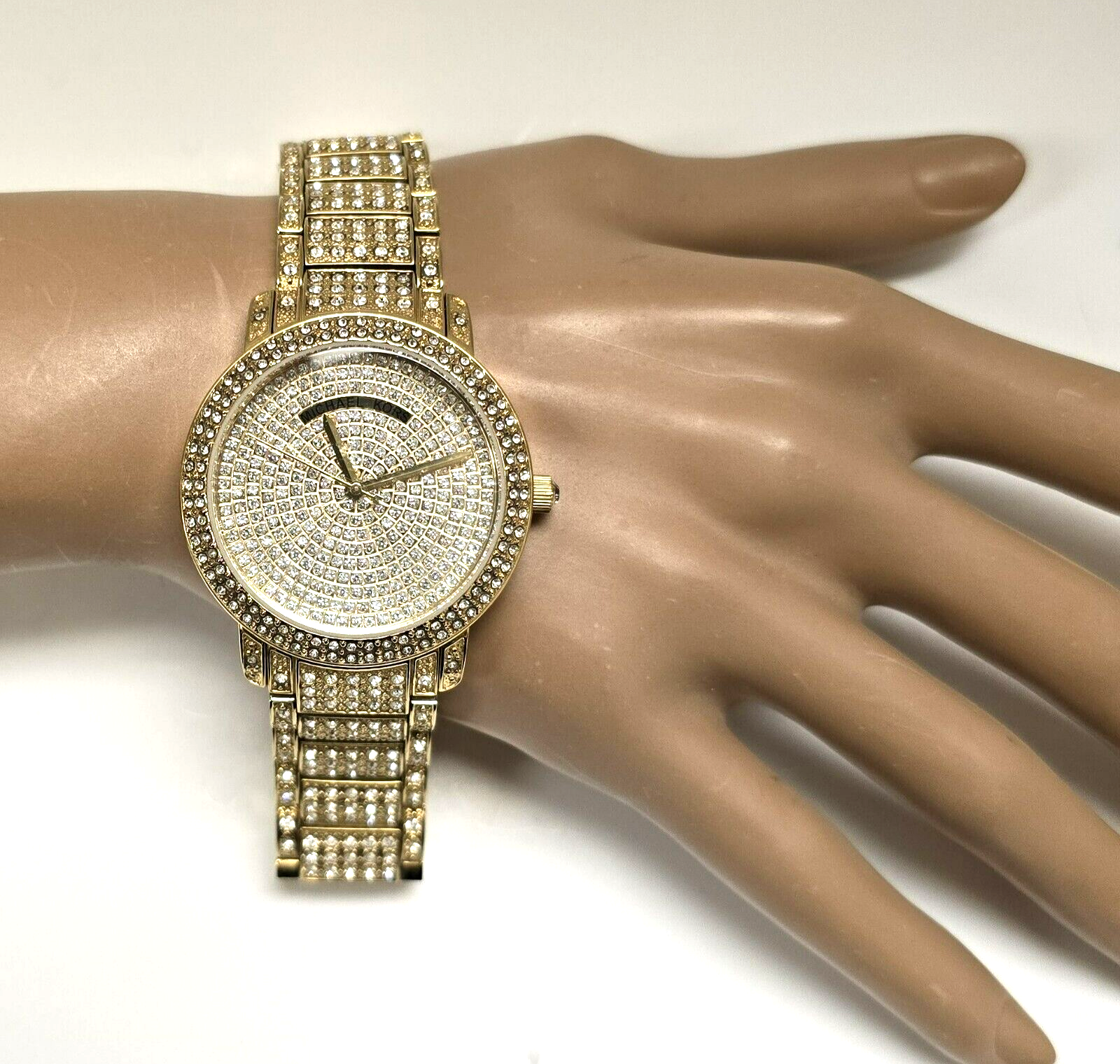 Swarovski ゴールド 腕時計 クリスタル装飾 Crystalline Wonder ウォッチ, スイス製, レザーストラップ