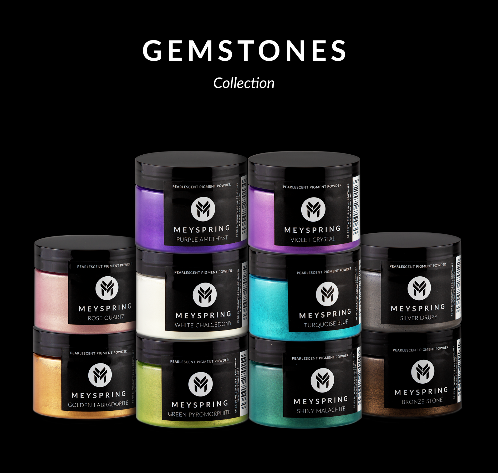 MEYSPRING Silver Druzy Mica Powder for Epoxy - Resin Color Pigment 