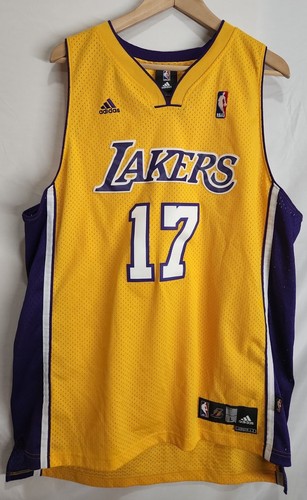 00's Andrew Bynum Los Angeles Lakers Adidas NBA Swingman Jersey Size Large  – Rare VNTG