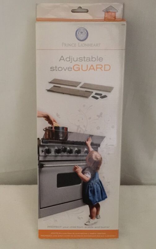 Prince Lionheart Shield-A-Burn Adjustable Stovetop Oven Stove Guard New Open Box