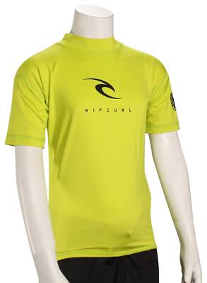 

Рашгард Rip Curl Boys Corpo SS — салатовый — новинка, Желтый