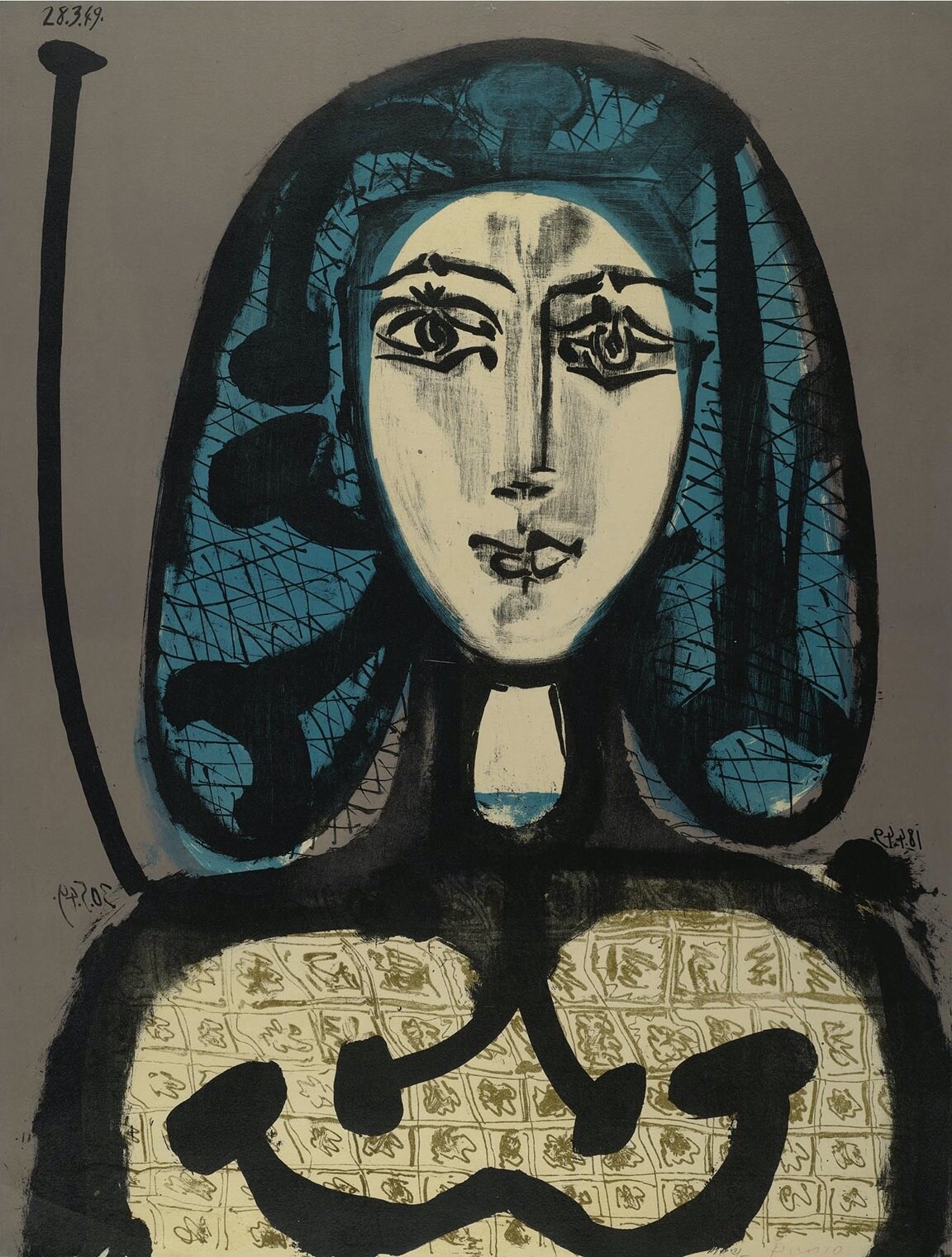 Pablo Picasso : Woman in Fishnet : Archival Quality Art
