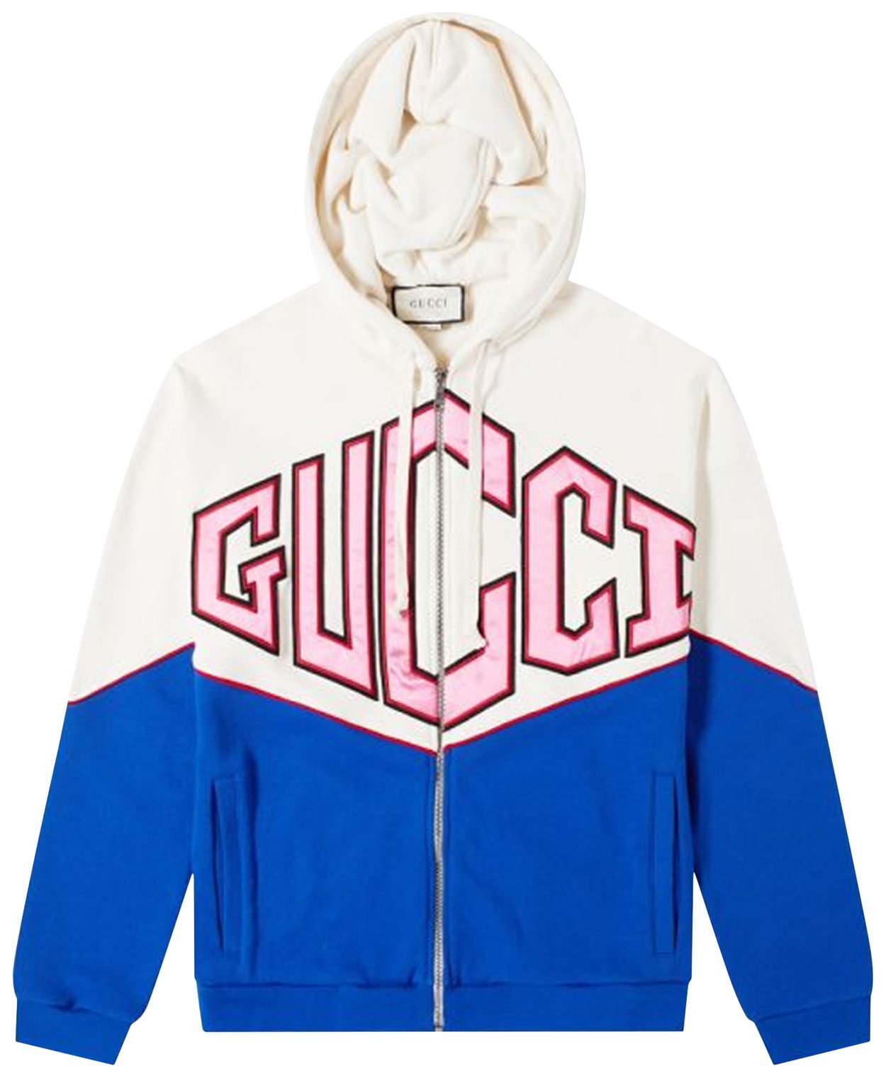 GUCCI  パーカー Printed cotton jersey hooded sweatshirt in navy | GUCCI® US