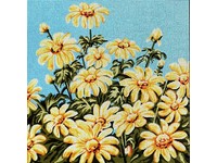 Gobelin 07.65 Jesus Needlepoint tapestry painted canvas 10/"x12/"