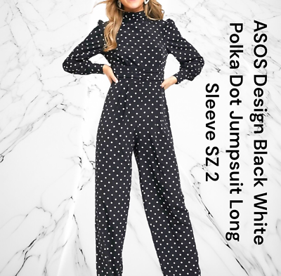 Asos polka top dot jumpsuit