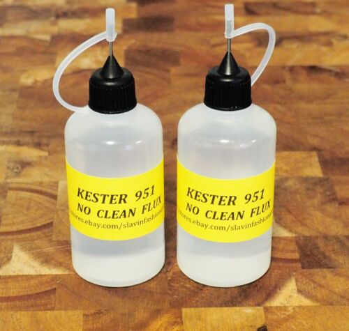 2x30 ml     KESTER 951   Soldering Liquid  Flux NO CLEAN for electronics