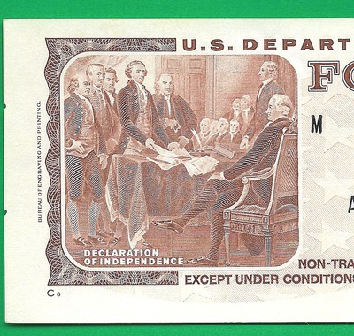 USDA FOOD STAMP $1.00 1975 A08214403P M/C MONEY  COUPON