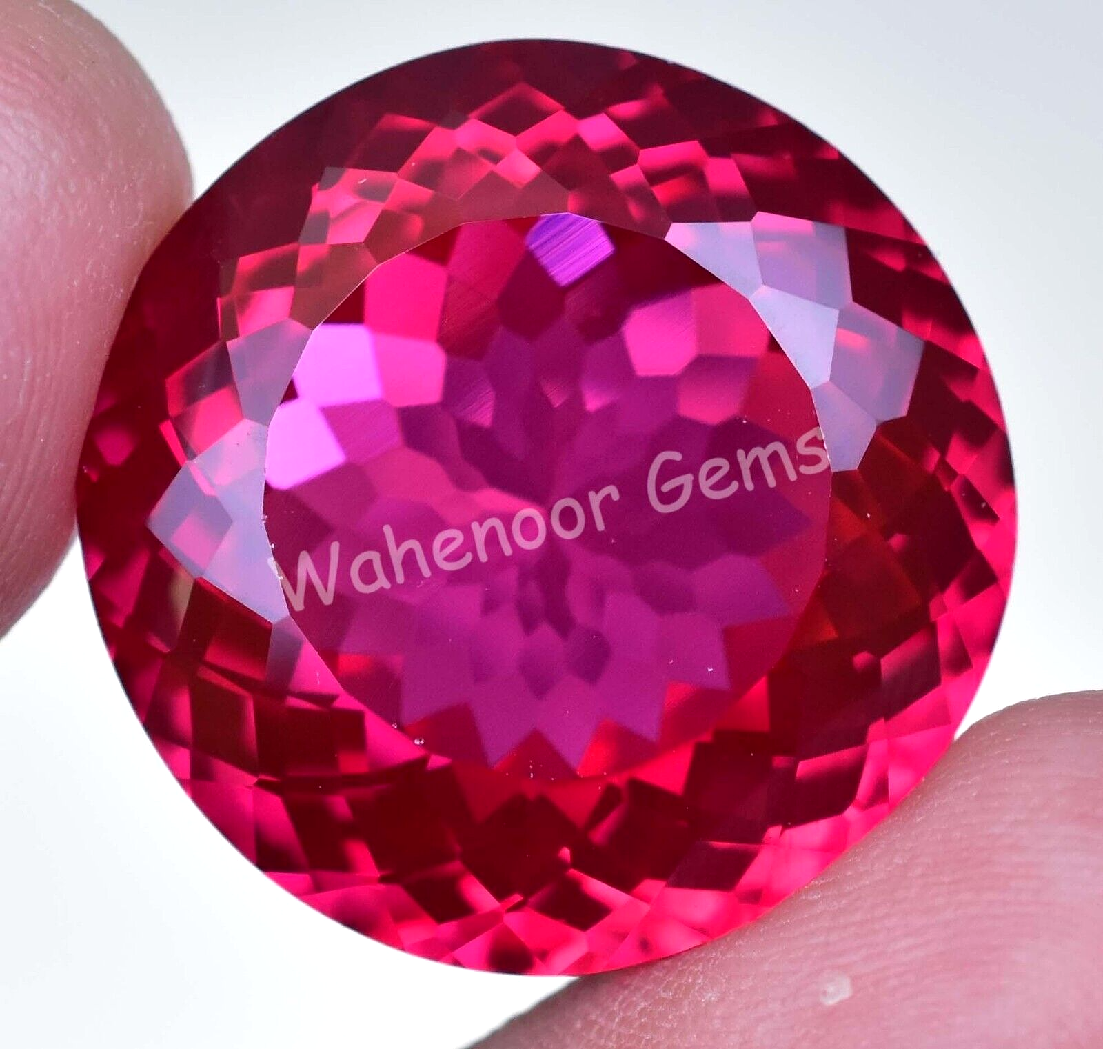 Natural Red Ruby 54.70 Ct Round BIG-SIZE Stunning Certified
