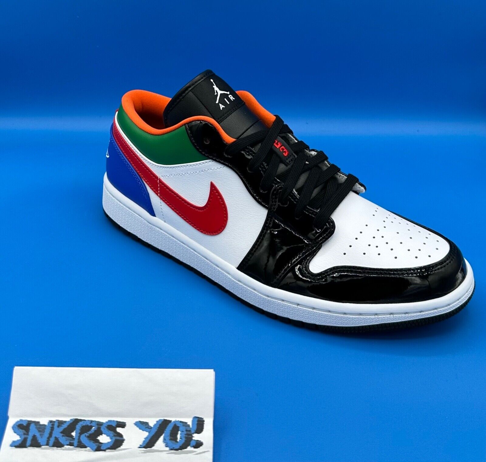 Jordan 1 Low Multi-Color Black Toe (CZ4776-101) Women's Size Jordan 1 Low Multi-Color Black Toe (CZ4776-101) Women's Size