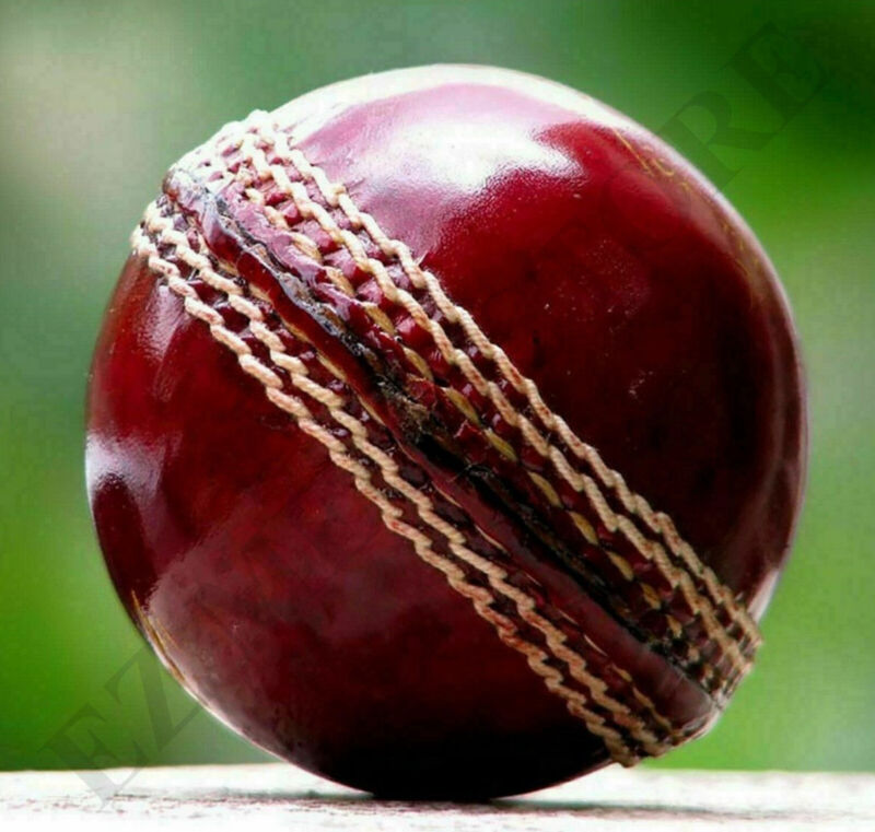 Cricket Ball Hand Stitched Sewn Fine Leather TEST GRADE -FREE WORLDWIDE SHIPPING