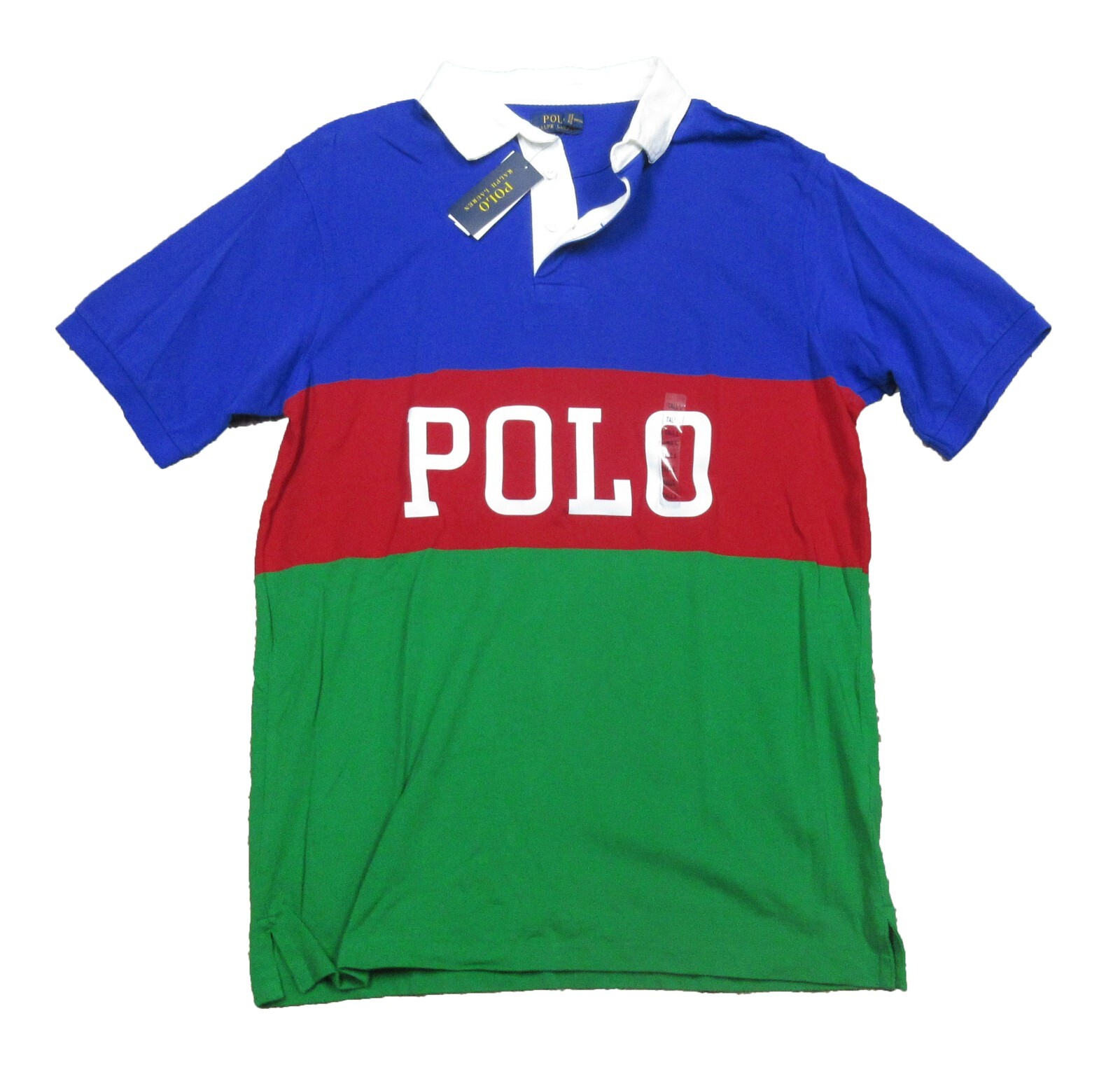 Polo by Ralph Lauren ラガーシャツ XL Polo Ralph Lauren Big &Tall Men's Royal Multi Colorblock