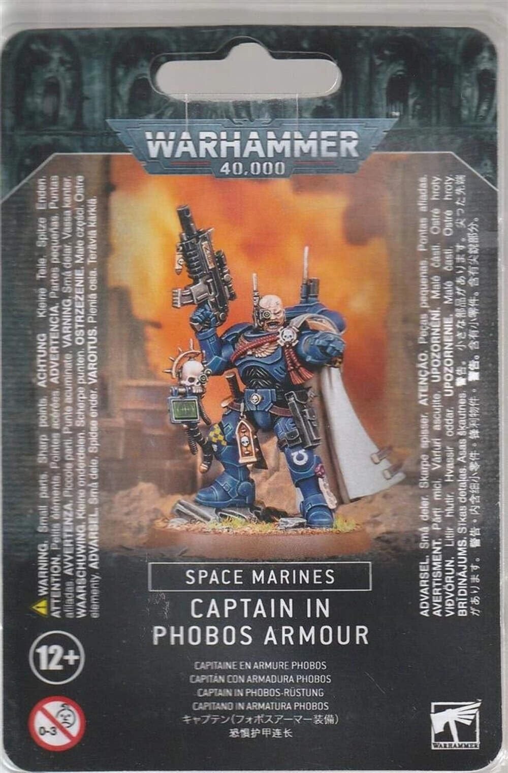 Капитан космического десанта Warhammer 40k Primaris в доспехах Фобоса, НОВЫЙ в КОРОБКЕ