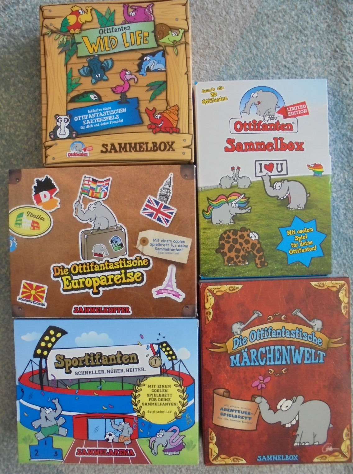 Ottifanten KOMPLETTSATZ +  SAMMELBOX zum Aussuchen: 2020,  2021,  2022,  2023,  2024