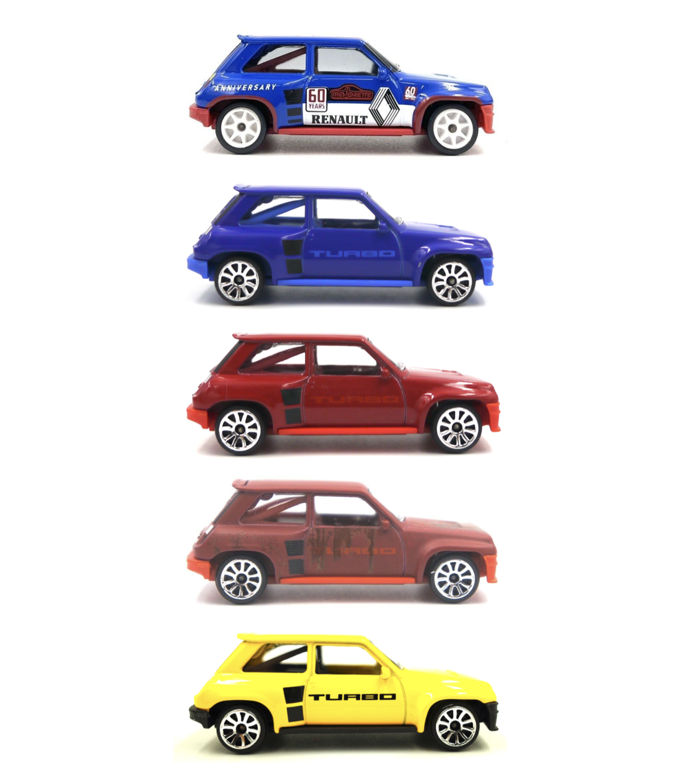 マジョレット　ルノー5 Majorette Renault 5 Turbo Red Vintage Rusty 1:56 210B