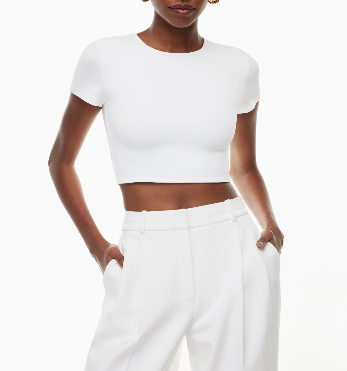 売れ筋商品|||アストール カットソー トップス レディース Women's Andolina Crop Top White Andolina Crochet Lace Crop Top– ASTR the Label