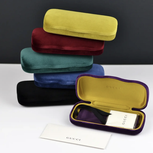 Pre-owned Gucci Gg1570s-004 Blue Sunglasses