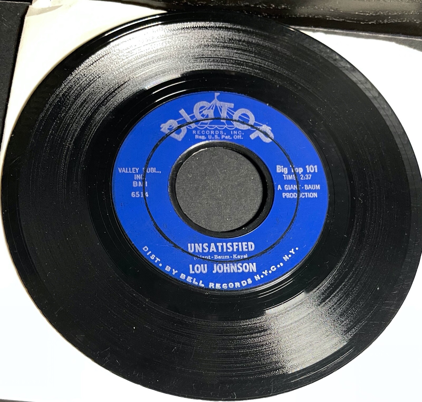 LOU JOHNSON Unsatisfied / A Time To Love, A Time To Cry BIG