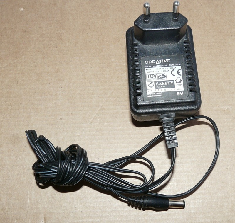 Chargeur Adaptateur Creative Mcad090070th0 9vÂ Â Power Supply.