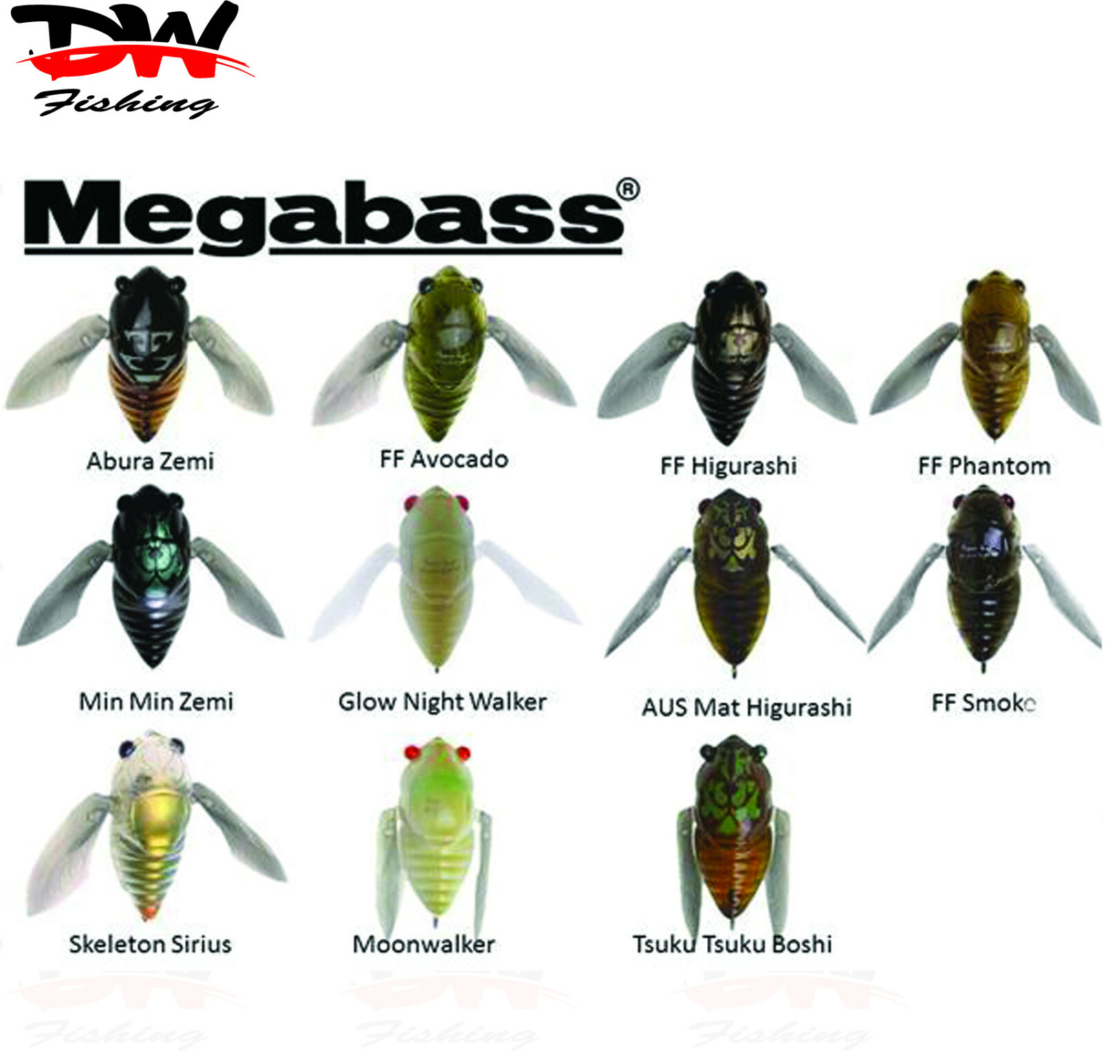Megabass Siglett Cicada, Topwater 36mm Surface Lure | eBay