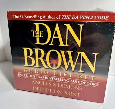 Dan Brown Audiobook Gift Set Angels & Demons + Deception Point 4 CDs NEW Sealed