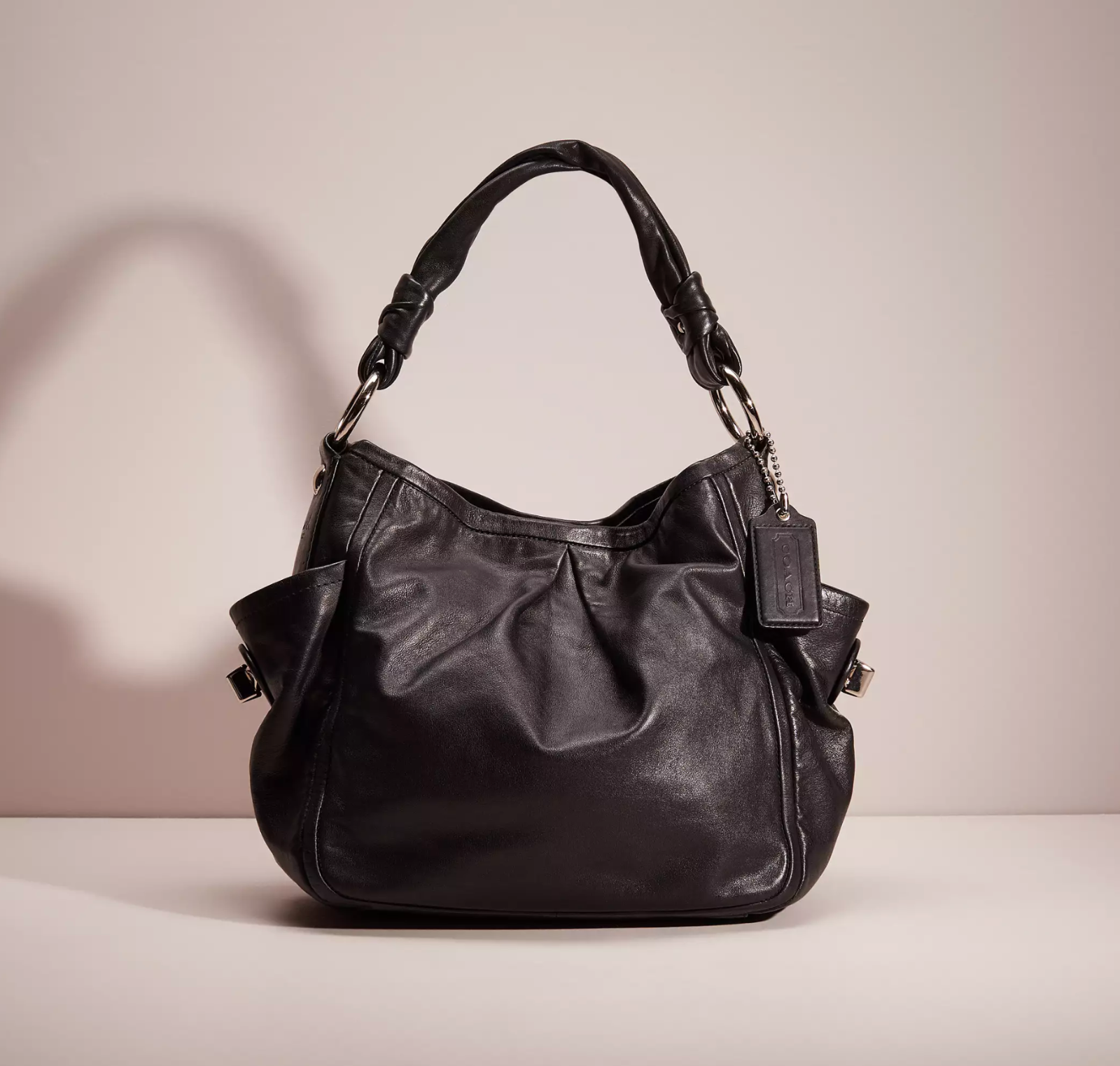 バッグ y2k coach grunge leather one hand Vintage Y2K Coach Monogram Leather Shoulder Bag - Etsy