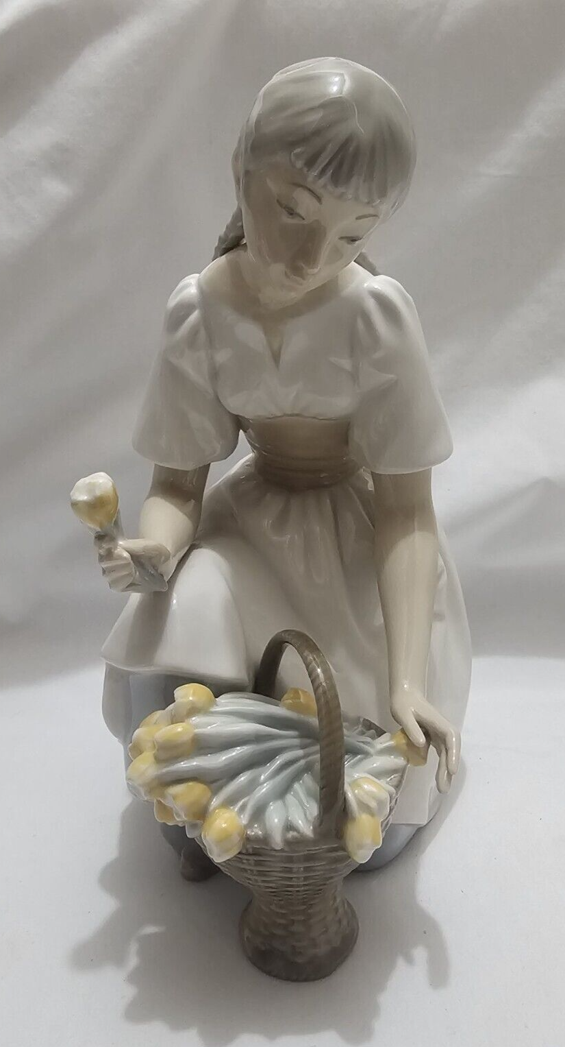 リヤドロ LLADRO #1509春 花ブランド バニーかわいいチューリップオフ 楽天市場】リヤドロ 可愛いお花屋さん 荷車 少女 置物 01006251