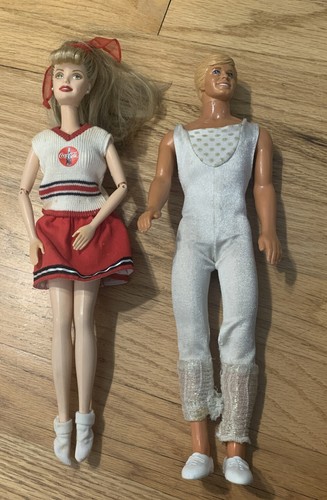 Vintage Barbie & Ken Dolls Cheerleader Coca Cola 1983 & 1991