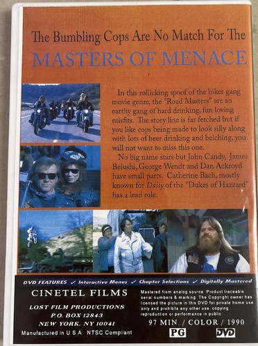 dvd masters of menace 
