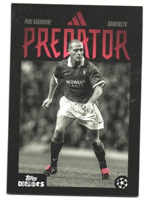 2025 Topps UCC Decades Glasgow Rangers FC Predator Paul Gascoigne