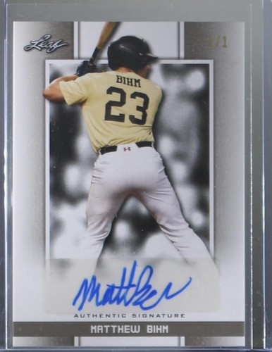 2019 Leaf Perfect Game National Showcase - Matthew Bihm #BA-MB4